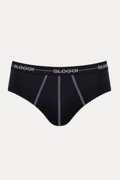 Ανδρικά Sloggi Slips Midi Start Free Fit X-Move Black 3 τεμάχια