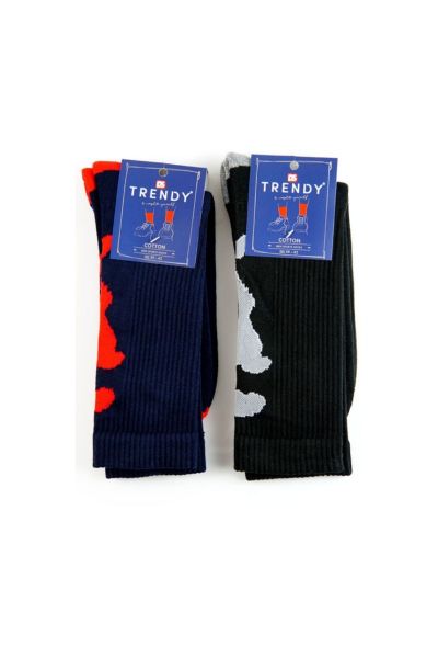 Αθλητικές κάλτσες Trendy 2 ζευγάρια πολύχρωμο