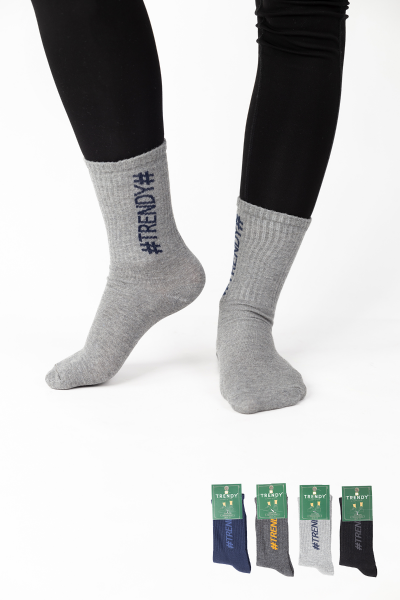 Αθλητικές κάλτσες Trendy 4 τμχ. πολύχρωμα FIRE II