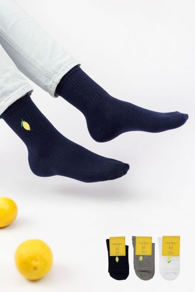 Γυναικείες Ημίκοντες Κάλτσες Trendy LEMON II 3 ζευγάρια
