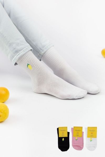 Γυναικείες Ημίκοντες Κάλτσες Trendy LEMON III 3 ζευγάρια