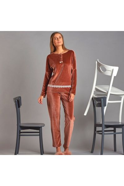 Γυναικεία Πιτζάμα Velvet Sevim CLOVER