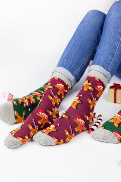 Γυναικείες Fashion Κάλτσες John Frank GINGERBREAD - Christmas Edition