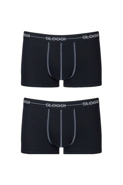 Sloggi Men Start Hipster Black 2 τεμάχια