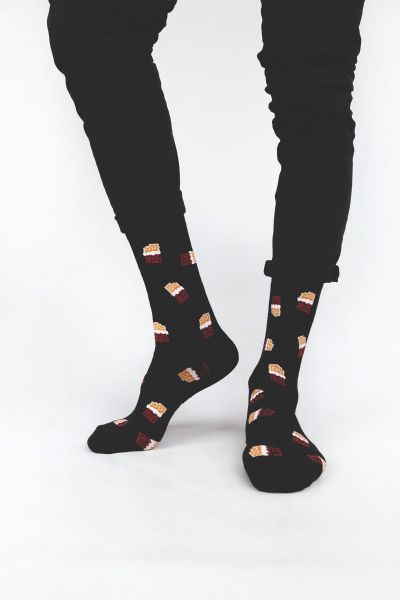 Ανδρικές Fashion Κάλτσες SOMA Βαμβακερές με σχέδιο σοκολάτες
