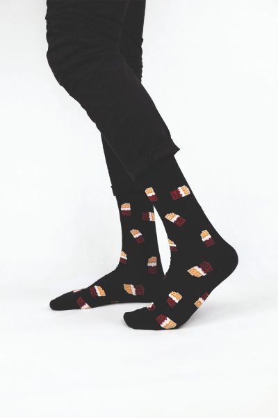 Ανδρικές Fashion Κάλτσες SOMA Βαμβακερές με σχέδιο σοκολάτες