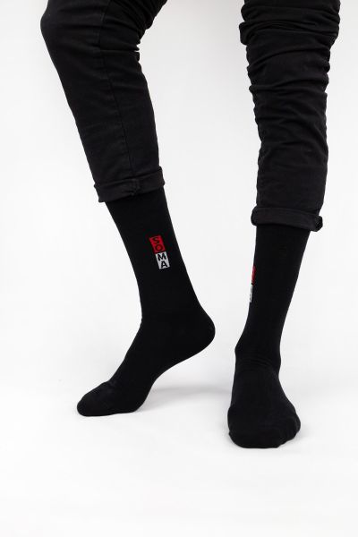 Ανδρικές Fashion Κάλτσες SOMA Βαμβακερές σε μαύρο χρώμα