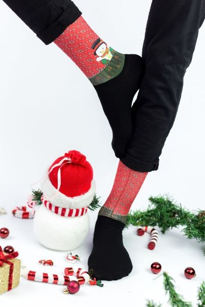 Unisex Christmas Κάλτσες Trendy BABY SNOWMAN