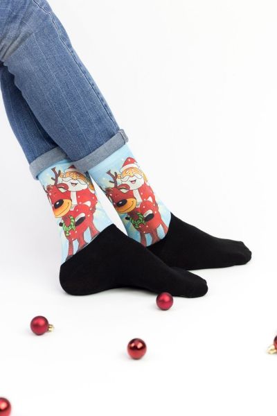 Unisex Christmas Κάλτσες Trendy HAPPY SANTA