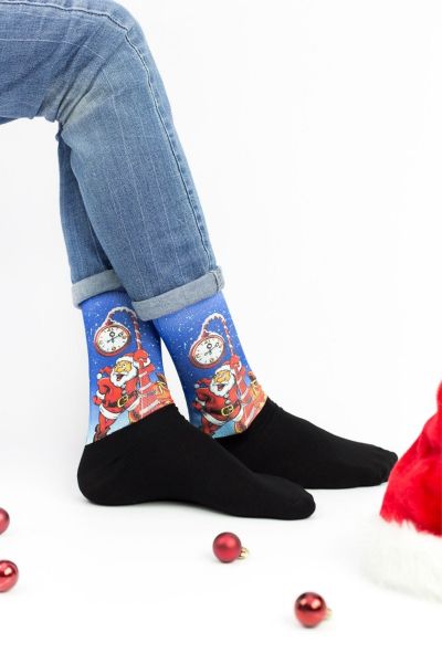 Unisex Christmas Κάλτσες Trendy SANTA IS COMING I
