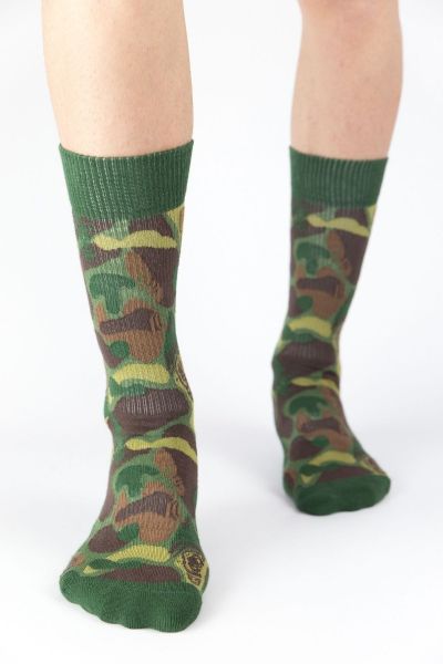 Unisex Αθλητικές Κάλτσες Crazy Socks MILITARY