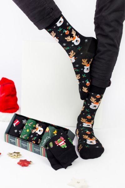 Unisex Fashion Κάλτσες Soma Socks MERRY ΧMAS 5 τεμάχια